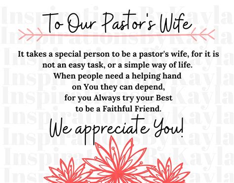 Sunday, October 8, is Pastor Appreciation Day (Also known as Clergy Appreciation Day). . Pastor wife appreciation poems